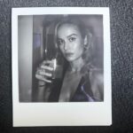 Brie Larson Instagram - A black dress and Polaroid kind of night  Hair @brycescarlett Styling @samanthamcmillen_stylist Makeup @yukari.makeup