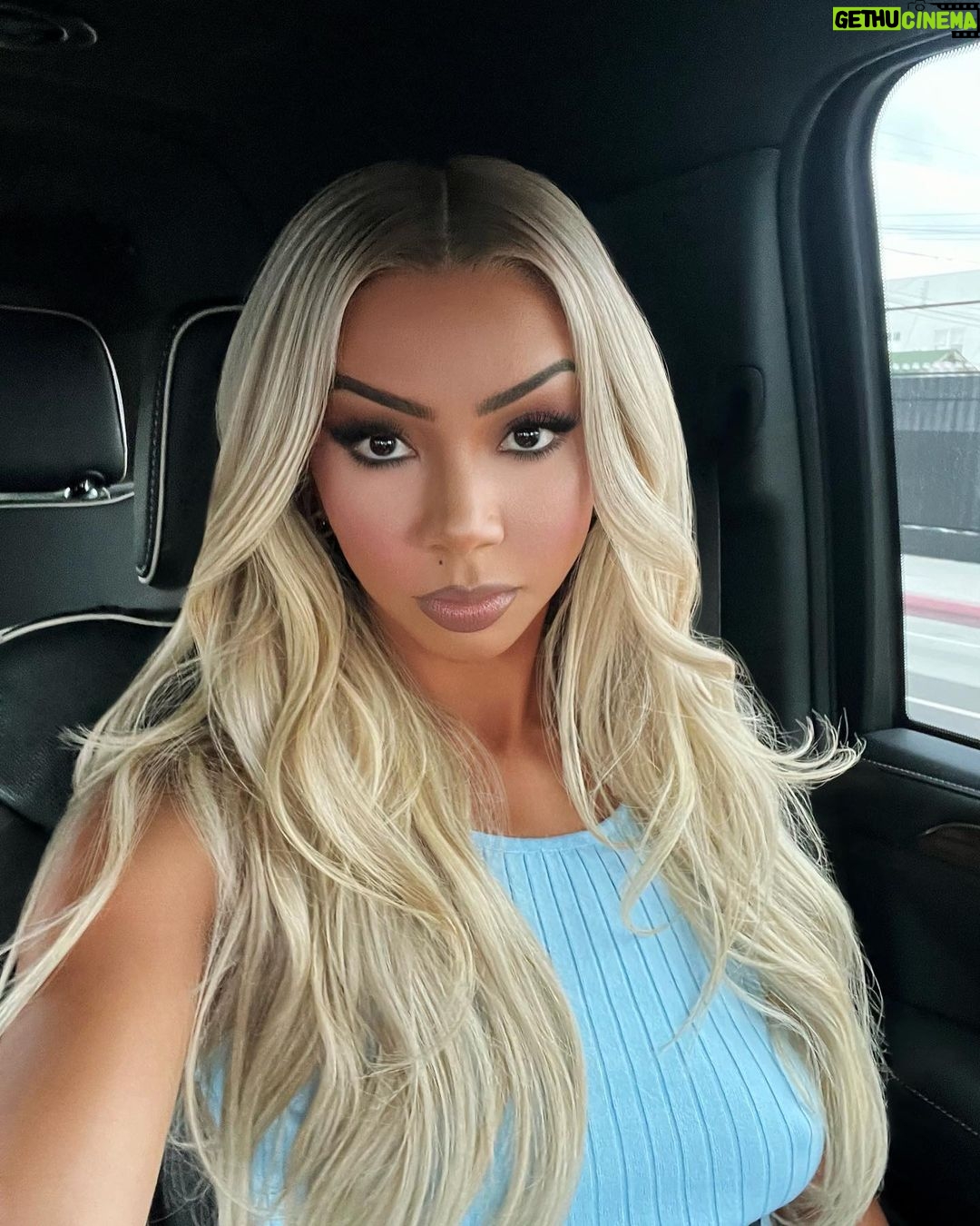 Brittany Renner Instagram - The subtleties speak the loudest 🩵 MUA: @alexjairus Los Angeles, California