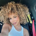 Brittany Renner Instagram - When you shine light on the shadows, they disappear. The glow is spiritual 🦁🌻🌞 Color: @shrinkage.city Haircut: @gabbys.way