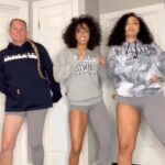 Brittany Renner Instagram - When the whole family is wild 😂😂😂 Y’all know it’s always #CowboysNation over here, babyyyyy 😎 All of us are rocking my @rebelbybrittanyrenner leggings that come in 4 different colors and go up to a XXL! I’m wearing a small, my sister @lexiejoh is a medium, and my mom @luvinmylife72 is in a XL.