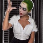 Brittany Renner Instagram - 🃏¿Would you live for me?🃏 I was very sad when I took my makeup off after doing this reel but I had a lot of fun transforming into character 😂 THIS is the creative expression I have always loved about social media. I saw a few girls doing makeup transitions to this skit and had to put my own spin on it 🎭 MUA: @beyondbronzedbeauty @adorechristian Leggings: @rebelbybrittanyrenner