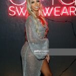 Brittany Renner Instagram - Stepped out for the @omgmiamiswimwear Influencer Dinner in honor of the release of the Brittany Renner Collection 👙Your ceiling is my floor 👑 Miami Beach, Florida