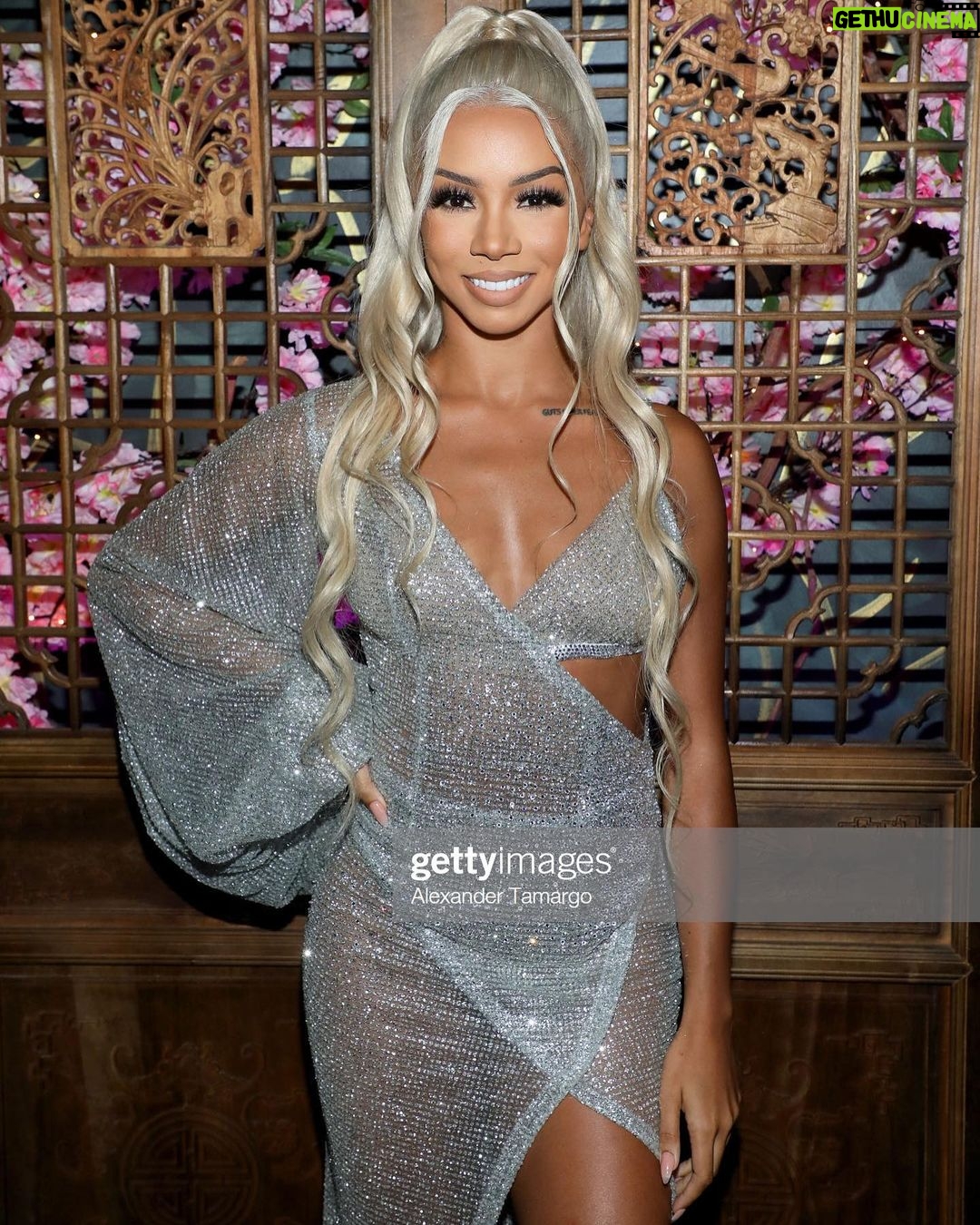 Brittany Renner Instagram - Stepped out for the @omgmiamiswimwear Influencer Dinner in honor of the release of the Brittany Renner Collection 👙Your ceiling is my floor 👑 Miami Beach, Florida