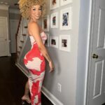 Brittany Renner Instagram - @NovaMEN by @FashionNova Outfit: Alaya Maxi Dress Shoes: Yeah I Said It Heeled Sandals