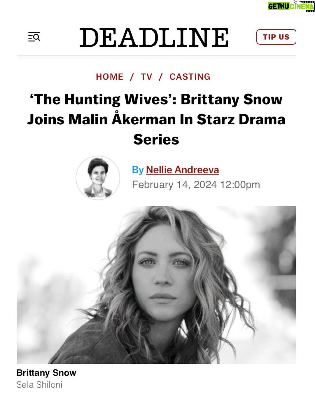 Brittany Snow Instagram - Nothing says romance & true love more than a sexy murder mystery!(?) Very excited for this. 💗 Thank you @rebecca_p_cutter @3artsentertainment @starz @lionsgatetv & @may_cobb for letting me be Sophie & get all turned upside down in Texas.
