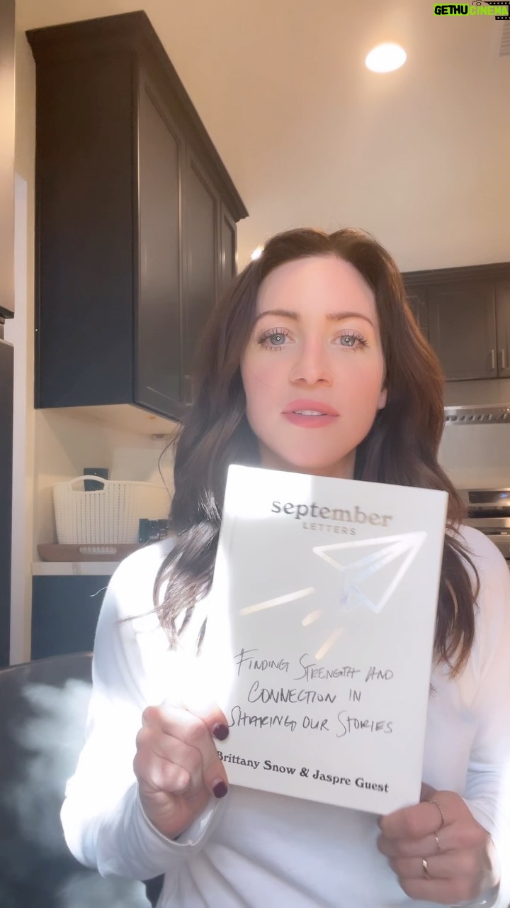 Brittany Snow Instagram - We wrote a book! Jaspre and I have been working on this book for years and it’s finally coming out in May 23rd! The SEPTEMBER LETTERS book is a collection of letters, stories, post it notes, words of wisdom and interviews about our mental health and how to feel better. This is your one stop shop to finding a daily dose of inspiration and stories of connection. You might be having a hard day? Going through heartbreak… someone else has been there and they wrote about how they got through it. It will be available wherever you buy your favorite books: Target, Amazon, Barnes and Noble and your local indie bookshop (we LOVE our local bookstores!) Preorder RIGHT NOW and save your receipt for a special surprise. Here is the cover reveal designed by us and Harper Design. I can’t wait to talk more about this beautiful book and how this little Chicken Soup for the Soul collection of strength came to be! Link in bio to preorder 💌📬