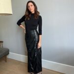 Brittany Snow Instagram - Here’s pictures of me on the @septemberletters book tour leaning in odd ways, standing by various blank walls! Thank you @katiebof for suiting me up so nicely. 🎀 The @septemberletters book is out now and has nothing to do with these outfits. ✉️