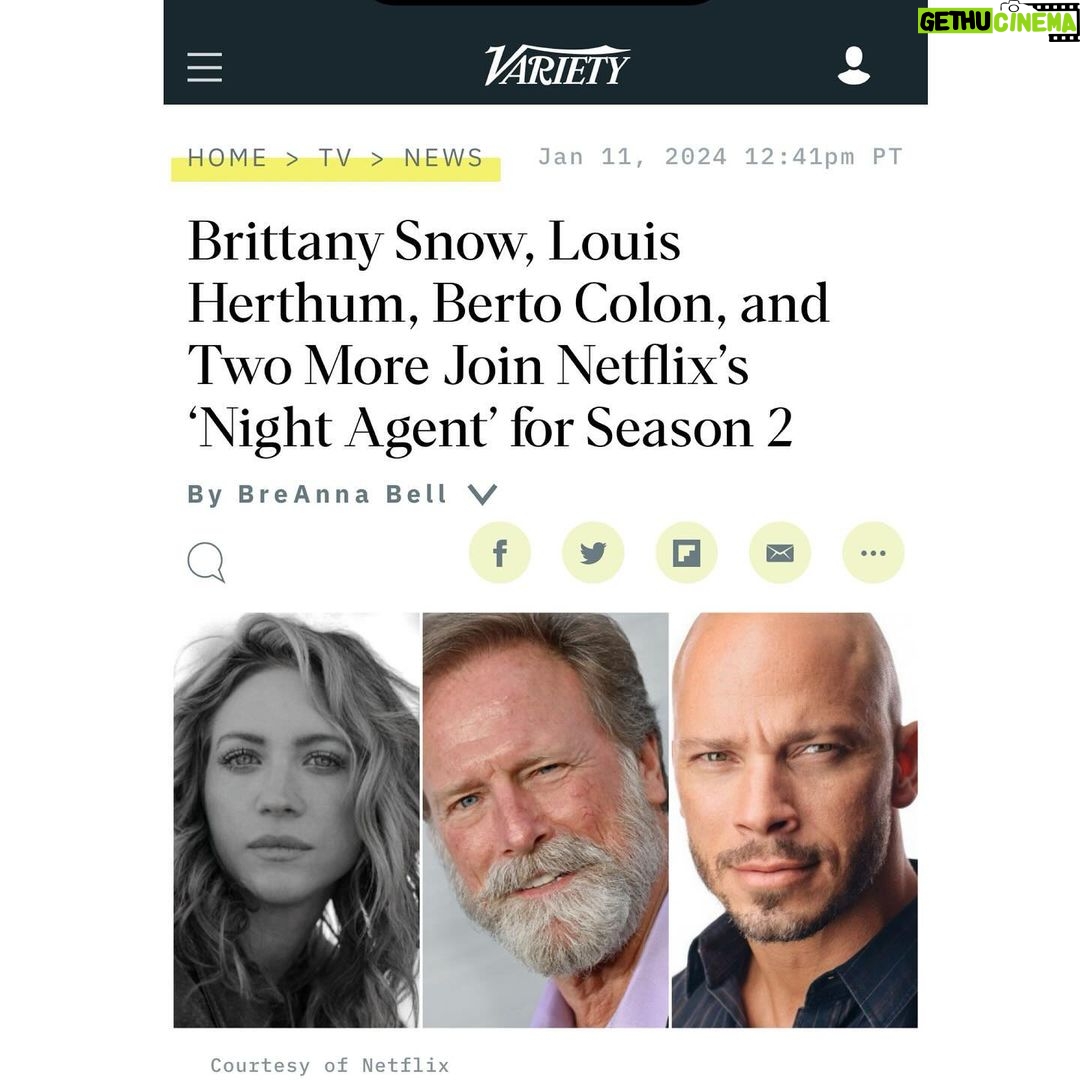 Brittany Snow Instagram - I already love this cast & crew. Fun agent things ahead 🔫🇹🇭