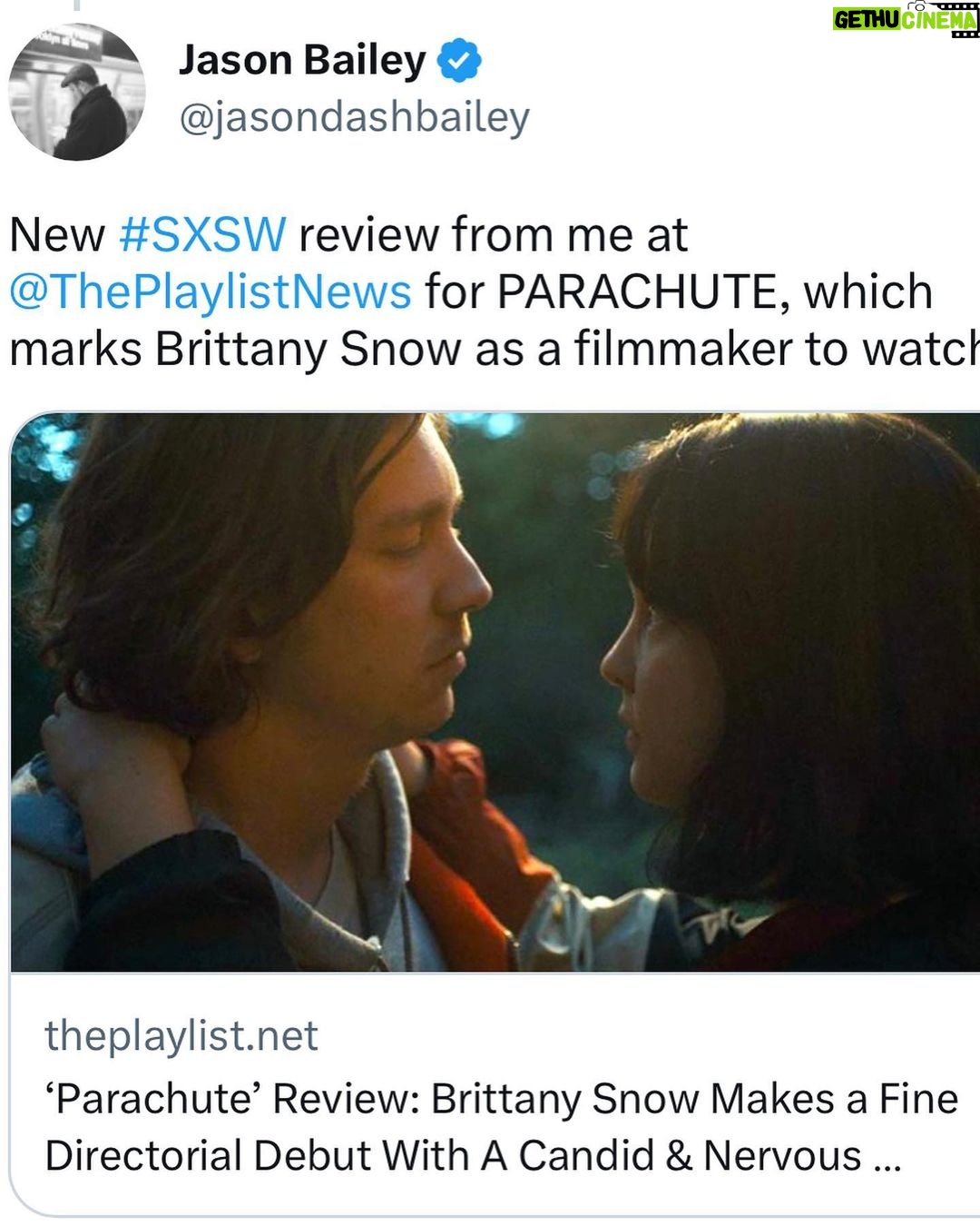 Brittany Snow Instagram - 🪂🪂🪂 #Parachutefilm at #sxsw @sxsw HOLY MOLY. I am over the moon. Thank you for having us. Thank you for having this conversation about this sensitive topic. Way more emotional post coming soon where I need to thank so many people. I can’t believe we did it!