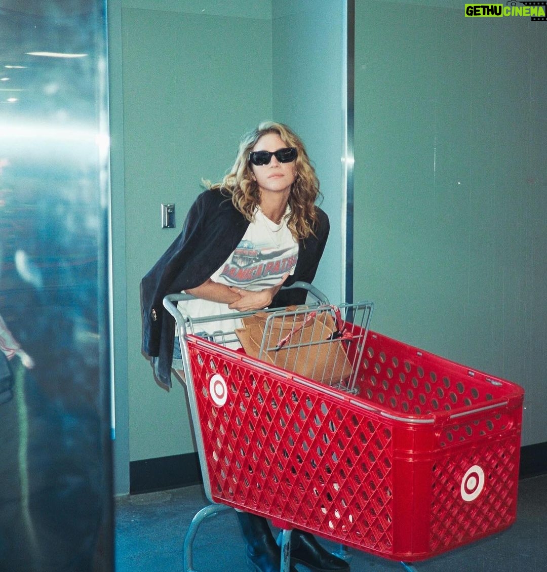 Brittany Snow Instagram - I’m here in NC for the next 4+ months and I’ve been going to Target a lot. Yesterday I was there & my checkout (new friend) Wendy gave me a free gift card for 10 dollars because “I seemed nice” and bagged my own items “in an organized manner”. Thank you Target and my child actor people pleasing skills for making this gift a reality. Here’s some photos from months ago when I drank wine in the aisles (not allowed) but paid for it! Love you Wendy & 📸 @selashiloni