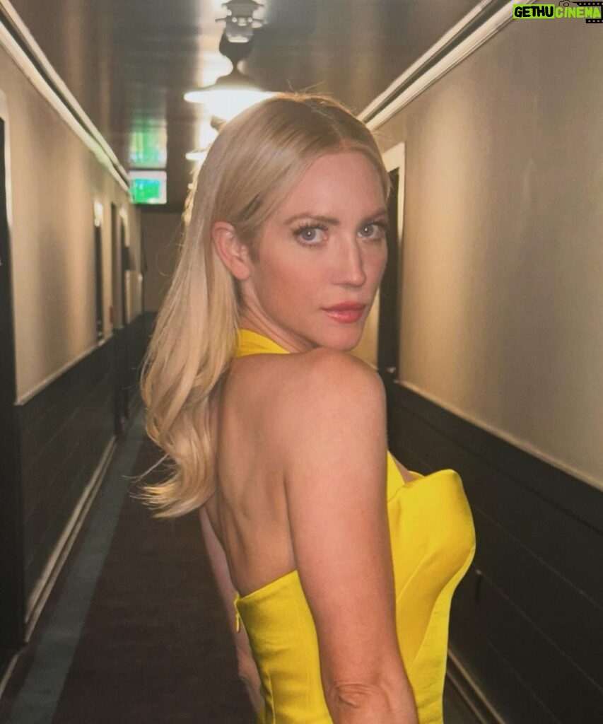 Brittany Snow Instagram - Glam + afterparty Glam + after it all… = beer 💛 TY @glencocoforhair @samuelpaulmakeup @katiebof @katesomervilleskincare