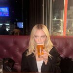 Brittany Snow Instagram - Glam + afterparty Glam + after it all… = beer 💛 TY @glencocoforhair @samuelpaulmakeup @katiebof @katesomervilleskincare