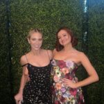 Brittany Snow Instagram - @womeninfilmla Oscar nominee party✨✨✨ “starring” @redwhiteandbluefilm with @katiebof @glencocoforhair * dress by @christiancowan * jewelry by @anitakojewelry