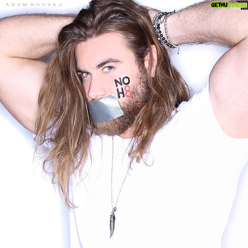 Brock O'Hurn Instagram - I am thankful to have the opportunity to not only work with such an incredible organization but also one that I believe in and support. Check them out @noh8campaign