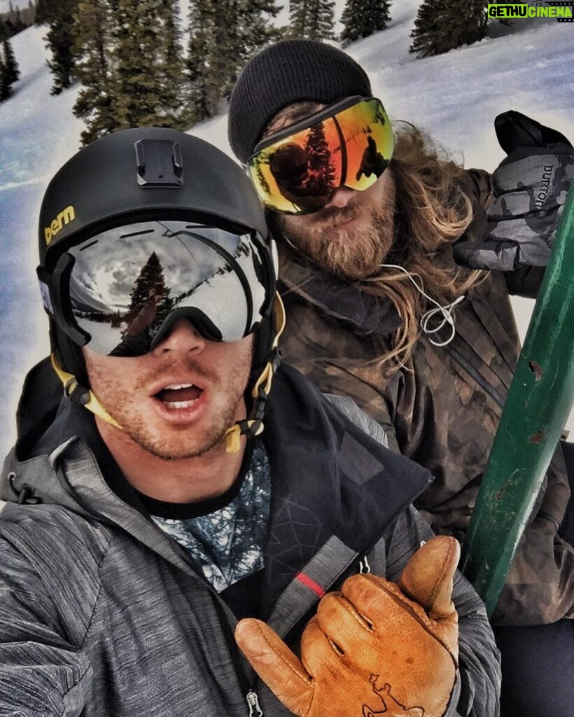 Brock O'Hurn Instagram - Ridin' round and Gettin' it with one of my best friends to walk this planet and tear it up with me. @ryanhaake 🌎🏂😎 Jackson Hole, WY