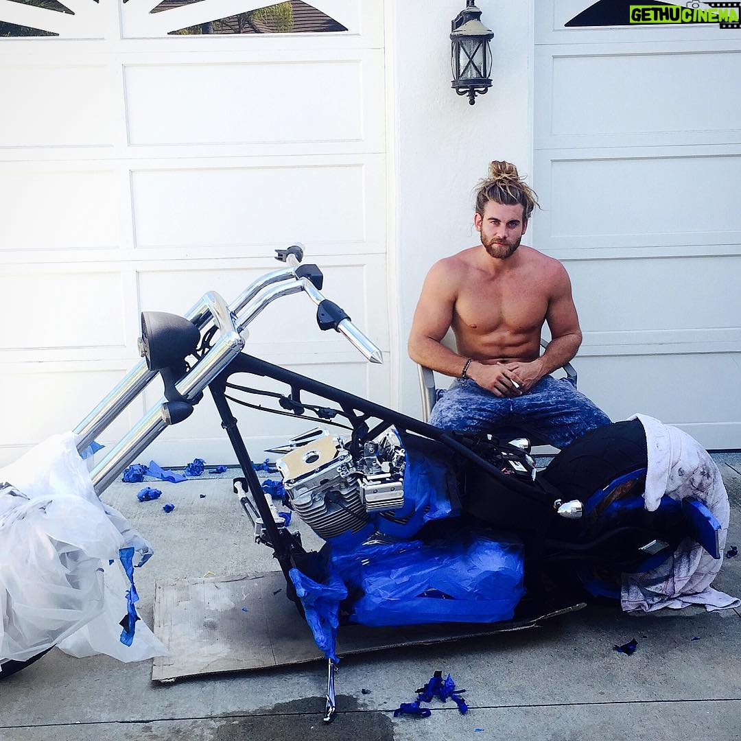 Brock O'Hurn Instagram - Making a few changes to the new chopper #OperationBlackOut