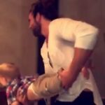 Brock O’Hurn Instagram – Who says you aren’t supposed to play while you eat?!?!! The rules just changed with Uncle Brock tonight ! 😏 Flying superman for 30 minutes with this nugget 😍 He was so stoked lol
