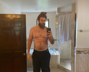 Brock O'Hurn Instagram - So this post has been incredibly hard for me to post. Slide 1 is me a few days ago. After 4 months of putting my head down and getting to work. Day in and day out. Slide 2 and 3 are me the day I decided to stop listening to doctors and chiropractors and my depression telling me not to workout because it’ll only make my injuries worse. Slide 4 was before it all.

During the beginning of covid I never realized how big of an anchor staying fit was in relation to my mental health. I knew it was big but not how big. Something I don’t talk about often and I think I should, is that I grew up with clinical depression. 

I used to be embarrassed of this to be honest. Now I’m grateful. But it’s the reason I always tell people to stay positive and know the best is yet to come. 

I always used health and fitness to claw my way out of the darkness. Until it was virtually taken away from me due to gyms closing and multiple injuries simultaneously. 

And it lead to one thing after another. Until I found myself succumbing to terrible habits. Eating terribly, sleeping terribly and lost all of my confidence. 

I somehow booked a show that required me to be in shape and I’ve been working on myself full steam ever sense. 

I did it before when I weighed 130lbs at 6’3” and everyone told me I’d never have muscle. That my genetics will always be skinny. 

Just like back then.. I took my life in to my own hands. I’ve studied countless hours. Not only on how to help my mental state but my physical. Introducing recovery, proper nutrition, eating to heal, stretching, meditations are some of the few habits I now do daily to sustain happiness.

I knew, I just needed to FOCUS & have DISCIPLINE. 

Many wouldn’t believe I ever got out of shape in the first place. I’ve always been that guy who’s been healthy and in shape. But the proof is in the pudding.. and the cake.. and the fast food and ice cream. Oh and let’s not forget the PIZZA. Lol 

I’m saying all this so that hopefully someone who needs to hear it takes action, To Heal, To grow, To research & to work towards being their best self. Happy. 

I have more to say but I think I’ll do a podcast. Instagram is saying it’s 2 long lol
God Bless
