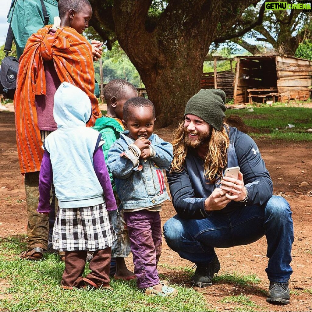 Brock O'Hurn Instagram - If you asked me what my favorite thing in the world was.. I'd tell you it's to make a child laugh or smile. Even with a language barrier, kindness wasn't unnoticed. It seemed as if they had never seen a smartphone before and loved watching videos of us on it. So shy but still so curious. I love this moment. Loita