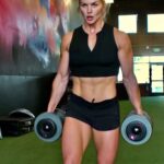 Brooke Ence Instagram - Hey Guys! Have fun with this one!! 🎃 Start your timer, and get after it. Your score is your total time it takes to finish. If you give it a try, please let me know your score in the comments.😘 10 DB Lunges (50/35lb) 10 DB Snatch Right 10 DB Lunges 10 DB Snatch Left 30 Burpees 10 DB Lunges (50/35lb) 10 DB Snatch Right 10 DB Lunges 10 DB Snatch Left 20 Burpees 10 DB Lunges (50/35lb) 10 DB Snatch Right 10 DB Lunges 10 DB Snatch Left 10 Burpees