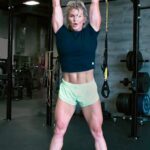 Brooke Ence Instagram - Happy Monday All! Today we have a metcon for you😀 3 Rounds For Time (reps decrease each round): Kick Sits - 40-20-10 DB Front Squats - 20-15-10 Devil’s Press (35/25 lbs) - 15-10-5 Your score is the total time it takes to get through all three rounds. Give this one a go and post your score below. @nakedprogram #nakedtrainingprogram