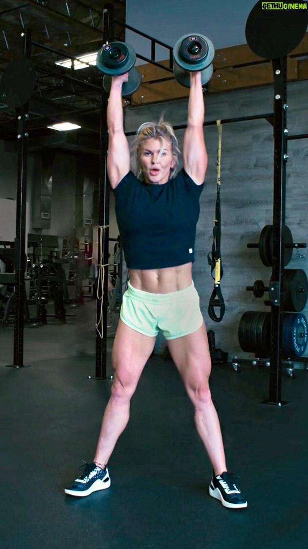 Brooke Ence Instagram - Happy Monday All! Today we have a metcon for you😀 3 Rounds For Time (reps decrease each round): Kick Sits - 40-20-10 DB Front Squats - 20-15-10 Devil’s Press (35/25 lbs) - 15-10-5 Your score is the total time it takes to get through all three rounds. Give this one a go and post your score below. @nakedprogram #nakedtrainingprogram