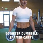 Brooke Ence Instagram - If this 15 minute Metcon doesn’t have you sweating, you’re doing it wrong 😅 Tip: Don’t go all out in the first round. Aim to make your third round your BEST round! 3 x 5 minute AMRAP: 200m Run 50m DB Farmer Carry 10 DB Squat Cleans Rest 90 seconds between rounds *start next round where you left off Join the Naked Training 8-Week Challenge by September 18, get workouts like this DAILY, and stop guessing what you’re gonna do in the gym. We lay it all out for you. Plus, we have $8,500 in cash to giveaway + a trip to come see me in Utah! So sign up and let’s do this. Link in bio for more info.