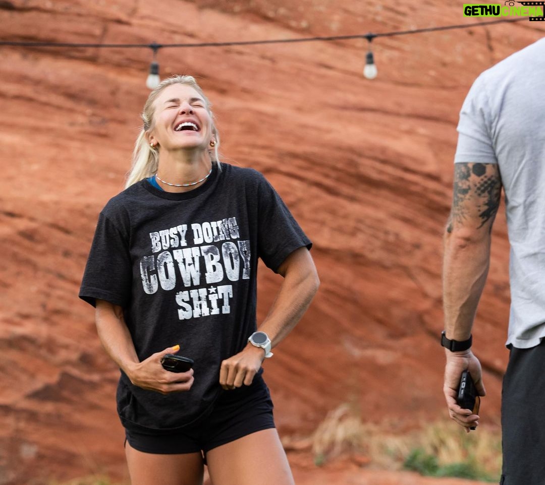 Brooke Ence Instagram - After many failed attempts at explaining how this photo makes me feel…. Who knew that I could be the person to put a smile on my own face 😊 I hope y’all enjoy your Saturday and keep smiling ! #busydoincowboyshit #itmakesence