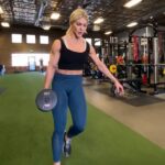 Brooke Ence Instagram - Today’s @nakedprogram core work calls for two movements that will have you working anti-rotation. The goal here is to maintain good posture and resist twisting or leaning toward the side the weight is pulling you. 1a. Suit Case Carry 3x25 yards each side 1b. Landmine Bar Rotations 3x10 each side Time to get those abs? Join me in my 8-week transformation challenge and win a spot at my next fitness retreat in my hometown! 👉Link in bio. #lookgoodnaked