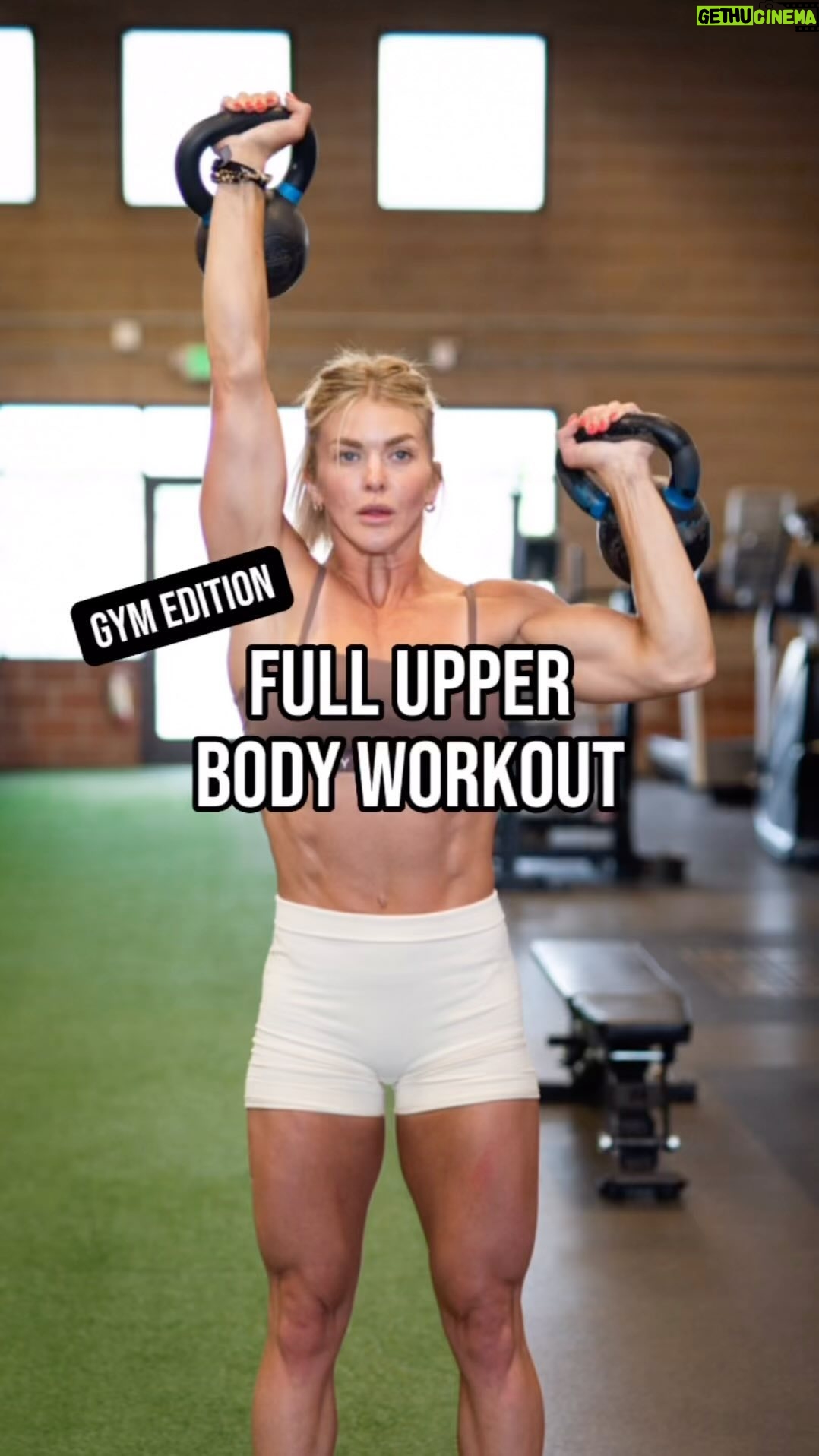 Brooke Ence Instagram - Getting my a$$ kicked by my own program! πͺ try this upper body workout from the @nakedprogram. The workout: 1a. DB Key Press 3x15-20 each 1b. NG Pull-Up 3x15-20 1c. Cuban Press 3x10 (Rest 90 seconds) 2a. Alternating Overhead Kettlebell Press - From Front Lockout 3x10-15 each 2b. DA DB Bent Over Wide row 3x15-20 2c. 3x10 Incline Y-raise - 2 count squeeze at the top. (Rest 90 seconds) Not sure where to start? Or maybe youβre looking to spice up your current routine? Come hit these workouts with me! For just $1, you get your first month and everything in the app: π₯ Comprehensive strength and conditioning workouts tailored to your level or gym type π₯ Nutritional guidance to fuel your training π₯ Access to our supportive and inspiring community π₯ Exclusive content and progress tracking Link in bio to join us for just $1 for your first month! #crossfitworkouts #crossfitwomen #functionaltraining #trainnaked
