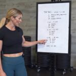 Brooke Ence Instagram - Time for a Tap Out. Today’s metcon is gonna hurt. For reals though 🔥🔥 0:00-2:00 6 Burpee Box Jump Overs 6 KB Swings 20 Double Unders 2:00-4:00 8 BBJO 8 KBS 20 DUS 4:00-6:00 10 BBJO 10 KBS 20 DUS And so on until you can no longer finish the prescribed exercises in the 2 minutes.