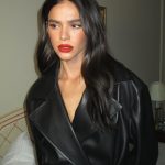 Bruna Marquezine Instagram - My first time at the @loewe show, getting to witness @jonathan.anderson beautiful creations in person. What a fantastic brain he has! Congratulations to the entire team! Such an inspiring, beautiful and authentic show. Thank you for all the fun.