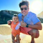 Bruno De Luca Instagram - Hoje pela primeira vez vou receber presente e não só dar! 🙌😁 O presente maior do mundo tá aí nas fotos, essa belezura que a @fany.vidal fez comigo com muito amor. Muito alegre em comemorar meu primeiro dia dos pais, ainda mais da Aurora, que é alegria purinha! Parabéns a todos os papais.