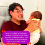 Bruno De Luca Instagram - Bruno de Luca e Sthéfany Vidal estão aproveitando cada segundo ao lado da filha recém-nascida Aurora. 🥰 A pequena veio ao mundo no dia 6/10 e os papais de primeira viagem estão aprendendo juntos o que é ser uma família. 👨‍👩‍👧 Eu bati um papo com ele sobre como estão esses primeiros dias e os maiores desafios de cuidar da bebê. Clica no meu link da bio para conferir! 📲 #TVeFamosos