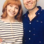 Bryce Dallas Howard Instagram – 17 years married!!!⁣⁣
⁣⁣
“Love one another, but make not a bond⁣⁣
of love:⁣⁣
Let it rather be a moving sea between⁣⁣
the shores of your souls.⁣⁣
Fill each other’s cup but drink not from⁣⁣
one cup.⁣⁣
Give one another of your bread but eat⁣⁣
not from the same loaf.⁣⁣
Sing and dance together and be joyous,⁣⁣
but let each one of you be alone,⁣⁣
Even as the strings of a lute are alone⁣⁣
though they quiver with the same music.⁣⁣
 ⁣⁣
Give your hearts, but not into each⁣⁣
other’s keeping.⁣⁣
For only the hand of Life can contain⁣⁣
your hearts.⁣⁣
And stand together yet not too near⁣⁣
together:⁣⁣
For the pillars of the temple stand apart,⁣⁣
And the oak tree and the cypress grow⁣⁣
not in each other’s shadow.”⁣⁣
⁣⁣
On Marriage⁣⁣
By Kahlil Gibran⁣⁣
⁣
📸: @timothyfernandezphotographer 
⁣⁣
[A quick succession of Bryce (left) and Seth (right) taking photos for their wedding anniversary and looking at each other with oodles of love. BDH wears a white shirt with black stripes and Seth wears a blue button up shirt.]