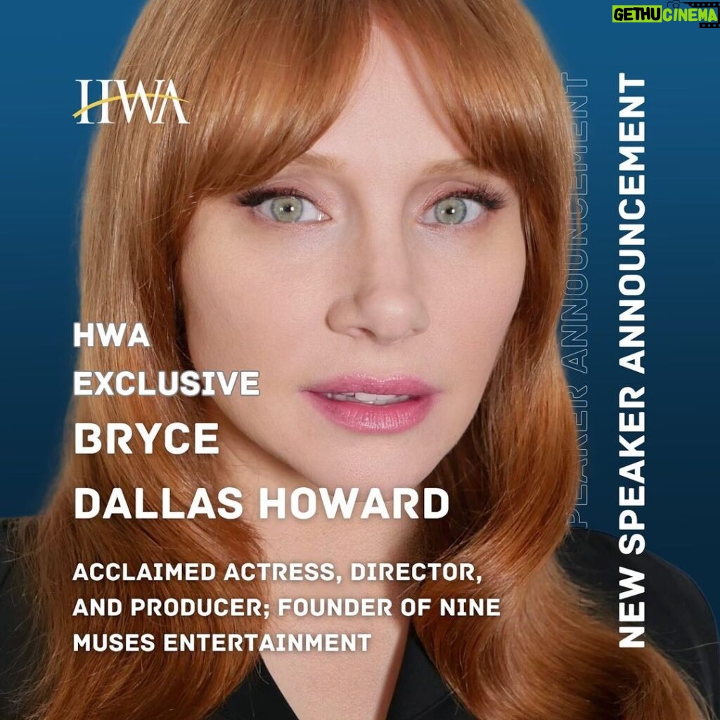 Bryce Dallas Howard Instagram - Multi-hyphenate creator Bryce Dallas Howard brings decades of experience in the entertainment industry to her insights about creativity and collaboration in all areas of life. Howard’s motivational keynotes encompass an empowering message about mentorship, collaboration, creative chemistry, women’s empowerment, and more. She has spoken at the 2022 TED Conference, SXSW EDU 2020, Harvard University, DGA Awards, AFI Fest, and the Environmental Media Association Honors. To learn more about bringing Bryce Dallas Howard to your next event, click our link in bio!