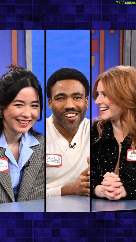 Bryce Dallas Howard Instagram - @donaldglover & @mayaerskine go head-to-head with @brycedhoward & Jimmy to guess the word “cactus” in Password! #FallonTonight The Tonight Show Starring Jimmy Fallon
