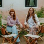 Bryce Dallas Howard Instagram - Spring is on its way 🌱💗 @clairethomas and I spoke with Domino about our favorite outdoor entertaining pieces as the weather warms up, including @saffronandpoe’s Director’s Chair! A reimagining of the iconic chair design, this seating set is a dream come true indoors and out for my family. Visit the link in bio to read more about my own must-haves for any gathering 🔗⁣ ⁣ [Sitting in front of a mural of Tatooine’s Twin Suns, BDH (left) and Claire Thomas (right) pose with the Saffron + Poe Director’s Chair and folding stool set]