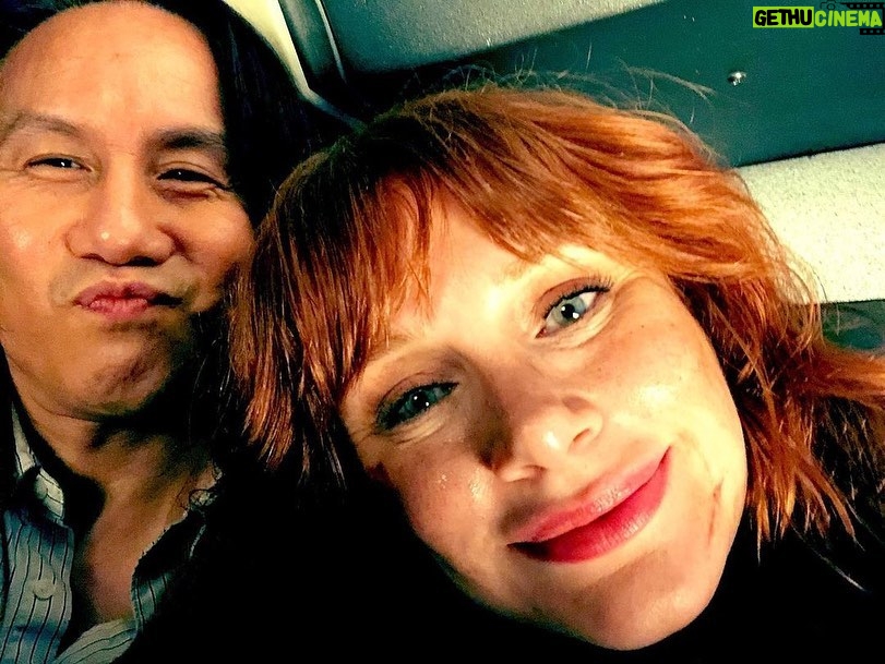 Bryce Dallas Howard Instagram - Happy Birthday @wongbd!! I’ve known you, worked with you, and LIVED with you in various scenarios over the last 20 years:) You are a KING AMONGST MEN and make each and every day working on set special — I hope your birthday is equally as special ❤️ Love you!⁣ ⁣ [ID: Close up selfies of BD Wong and BDH smiling on the set of #JurassicWorldDominion]