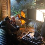 Bryce Dallas Howard Instagram - A billion kisses to everyone who watched and supported #JurassicWorldDominion — we officially crossed $1 BILLION at the global box office!! As someone who, like so many others, poured my heart and soul into making these movies, it means the world how you all showed up. ⁣ ⁣ While none of us definitively know what is ahead, we do know that we would‘ve never been able to make these films without the support of Jurassic fans.⁣ ⁣ I’ve been texting with the cast and director today, all of us cheering that the film reached this incredible milestone in theaters. It’s no small feat. Again and again we are expressing to each other how grateful we feel for the experience, for one another, and above all, for the audience. Thank you ❤️⁣ ⁣ [ID: A behind-the-scenes photo of BDH dressed as Claire Dearing, making a kissy face at an animatronic Dilophosaurus]