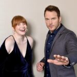 Bryce Dallas Howard Instagram - Favorite thing #6718 about @prattprattpratt: I can rely on him for a belly laugh as much as I can for incredibly insightful advice. It’s why I loved having him speak with my students in the #NineMusesLab about making a mark as an artist — you can listen to his invaluable advice at the link in bio 🔊⁣ ⁣ Repost @ninemusesentertainment: “Understand what makes you an outsider... [and] hold onto it because it’s a point of view that will become increasingly rare the longer you spend time in any kind of system of art or industry emerging.” — Chris Pratt (@prattprattpratt)⁣ ⁣ Questions about making work as a multi-hyphenate artist warrant many perspectives — and this is where you’ll find a few. Welcome to “Ask A Muse.”⁣⁣⁣⁣ ⁣⁣⁣⁣ This Week’s Muse: Chris Pratt⁣ This Week’s Question: What advice would you give to emerging artists today? ⁣⁣⁣⁣ ⁣⁣⁣⁣ Listen to Chris’ full response at the link in bio ☝️⁣ ⁣⁣ 📸: Kazuhiko Okuno & @aspictures⁣ #NineMuses #TheMuse #BryceDallasHoward #ChrisPratt #JurassicWorldDominion⁣ ⁣ [ID: BDH laughs while Chris strikes his famous raptor pose]