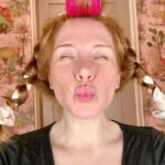 Bryce Dallas Howard Instagram - After ➡️ Before! I love these curls 😍 ⁣ ⁣ [ID: BDH shows off her new curly hair (using the Satin Heatless Curling Set by Kitsch) with transformative after and before selfies.]