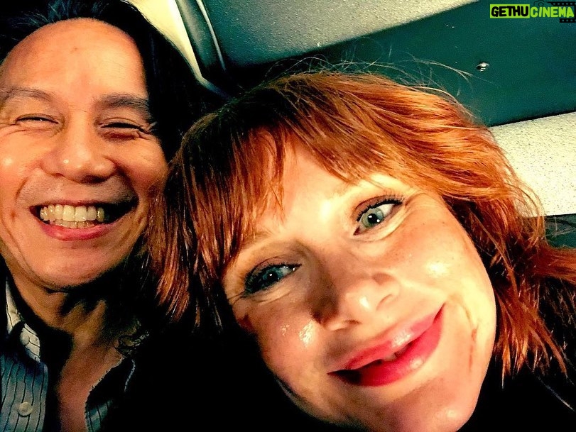 Bryce Dallas Howard Instagram - Happy Birthday @wongbd!! I’ve known you, worked with you, and LIVED with you in various scenarios over the last 20 years:) You are a KING AMONGST MEN and make each and every day working on set special — I hope your birthday is equally as special ❤️ Love you!⁣ ⁣ [ID: Close up selfies of BD Wong and BDH smiling on the set of #JurassicWorldDominion]