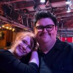 Bryce Dallas Howard Instagram - I haven’t laughed this hard IN MY LIFE! @calebsaysthings, you are a genius. Congrats on a legendary stand-up tour, I will never ever forget this night! You absolutely KILLED ⁣ [ID: BDH and Caleb smile (and laugh even more) after Caleb’s hilarious stand-up set at the Bourbon Room.] Bourbon Room Hollywood