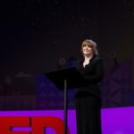 Bryce Dallas Howard Instagram - So… that “thing” I did? It’s finally live! #TED2022 ⁣⁣ ⁣⁣ Thank you @ted for inviting me to take the stage and supporting me in every way to make it possible. And to all the #TED2022 speakers, thank you for your remarkable stories and utterly inspiring contributions 💛⁣⁣ ⁣⁣ You can watch my full talk at the link in bio:)