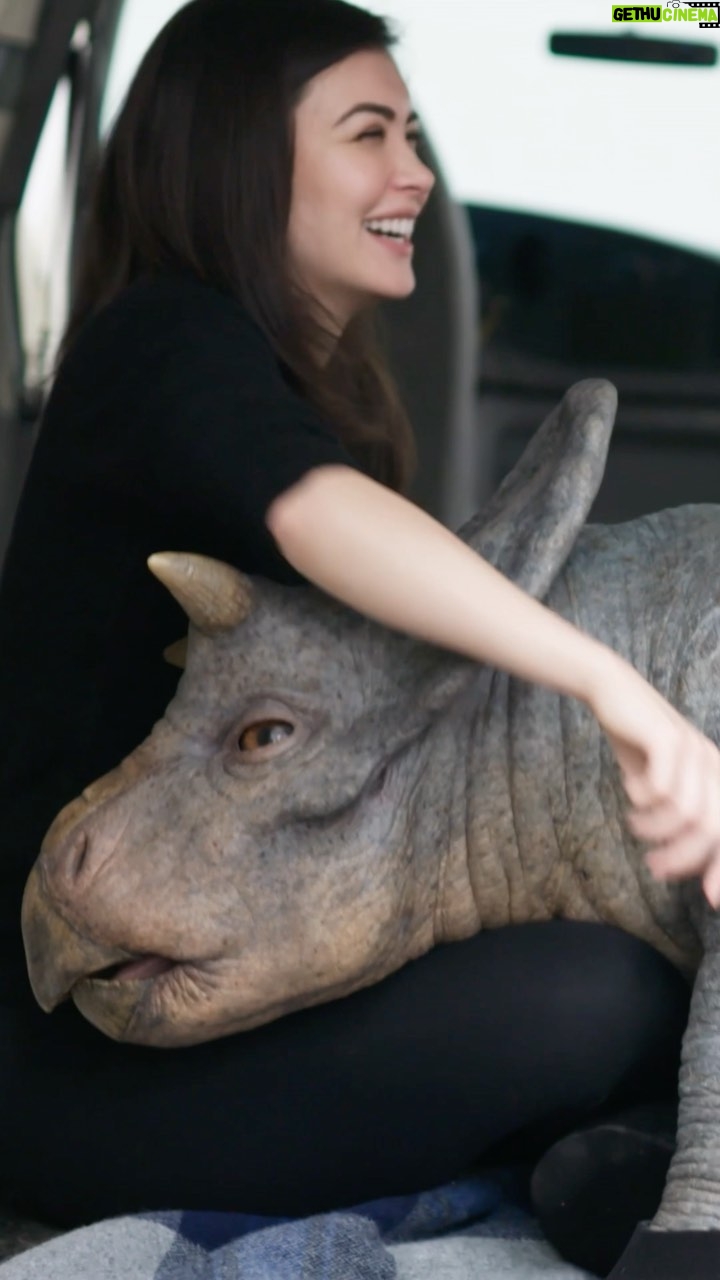 Bryce Dallas Howard Instagram - @notdaniellapineda carrying the team (and the Baby Nasutoceratops) since day one 💪 Happy #DinosaurDay! #JurassicWorldDominion