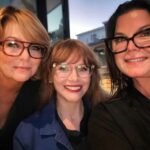 Bryce Dallas Howard Instagram - Don’t mind me, just fan-girling over these entrepreneurial makeup artist queens! I’m so happy we could all be in town to celebrate the launch of Lashify Pro with Vivian as the global director!! I’ve also been using @soniarosellibeauty’s skincare line religiously for years but we’ve never met in person — until now:)⁣ ⁣ @vivianbaker, we are both so proud of you — it was a blast getting to meet up in person❤️⁣ ⁣ [ID: As the suns sets to dusk, Vivian (left), BDH (middle), and Sonia (right) smile for a selfie after a glorious day of bonding over their mutual love of lighting, Lashify lashes, makeup and skincare ❤️]