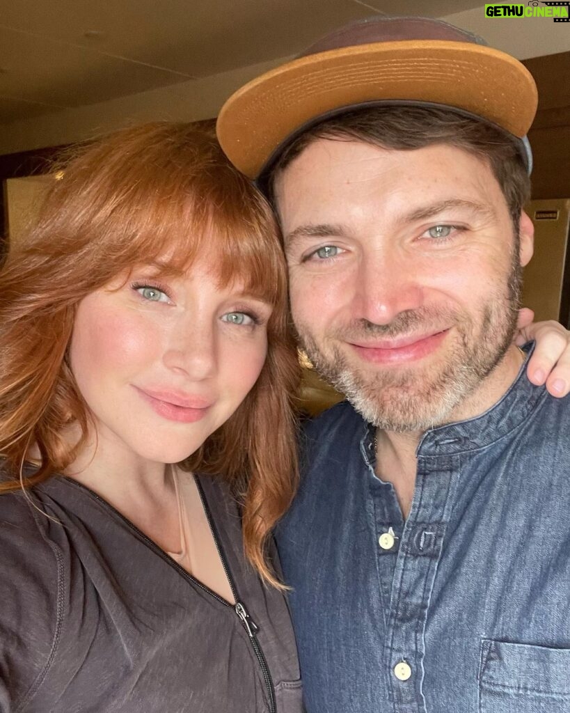 Bryce Dallas Howard Instagram - This newly 40-year-old man came to visit me in the UK! I love you Seth Gabel!