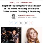Bryce Dallas Howard Instagram - I’m over the moon for the relaunch of #FlightOfTheNavigator (and all the space puns that’ll come with it 😆). Visit my link in bio to read the full announcement 🛸 ⁣⁣ ⁣⁣ What are your favorite moments from the original movie? (A hint for mine: 🐕‍🦺🐕🐩)⁣⁣ ⁣⁣ @disneyplus @ninemusesentertainment #NineMuses