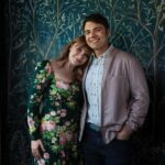 Bryce Dallas Howard Instagram - There are two things I need you to know about my home: (1) this is where the magic happens 😉 and (2) the design is a love affair between every franchise I treasure and have worked in. ⁣ ⁣ I am so so grateful to the exceptionally creative @clairethomas for designing our new home and bringing her love and expertise of production design to every inch of the space — the colors, textures, prints, good vibes, everything! My family and I are living in a retro-futurist dream come true and it’s thanks to Claire and her incredible vision and team 💖💛⁣ ⁣ You can take a full @archdigest tour of this fangirl’s paradise at the link in bio 🏠⁣ ⁣ Photographer: @timhirschmann⁣ Interior Styling: @emilyvallely⁣ Interior design: @clairethomas⁣ Writer: @lauramaytodd⁣ ⁣ [ID 1: BDH lounges on her pink, cloud-like chaise from @luluandgeorgia next to her favorite vintage flamingo lamp. It’s a redhead oasis ✨]⁣ ⁣ [ID 3: BDH leans on the shoulder of @stealthgabel in their Miyazaki dining room, the @schumacher1889 forest wallpaper reminding them of “My Neighbor Totoro”]⁣ ⁣ [ID 4: BDH and glowing designer @clairethomas stand in the home’s kitchen. The morning light highlights the pinkish hue of the Antelope Canyon @fireclaytile and @portolapaints Sparks limewash wall paint]